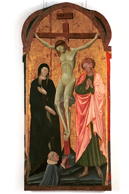 crocifissione di Cristo con la Madonna, San Giovanni Evangelista